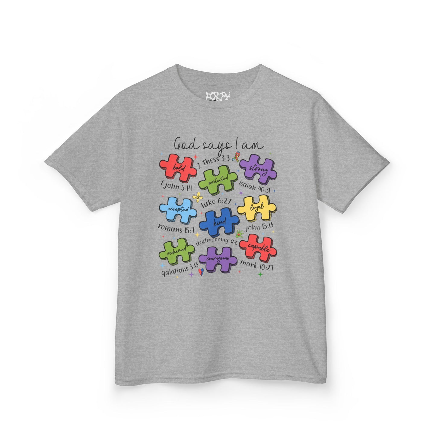 God Says I Am Kids Autism Awareness T-Shirt