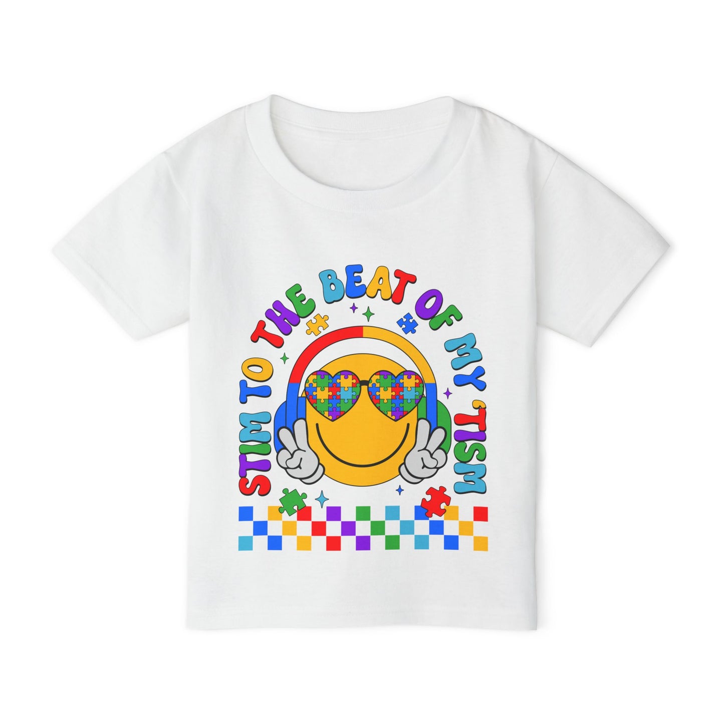 "Stim to the Beat of My 'Tism" Autism Awareness Toddler T-Shirt