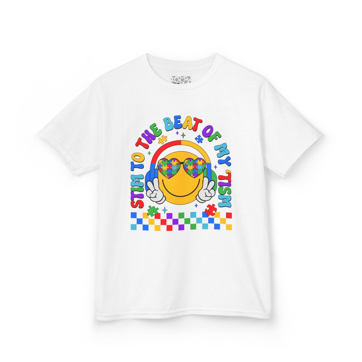 "Stim to the Beat of My tism" Kids Autism Awareness T-Shirt