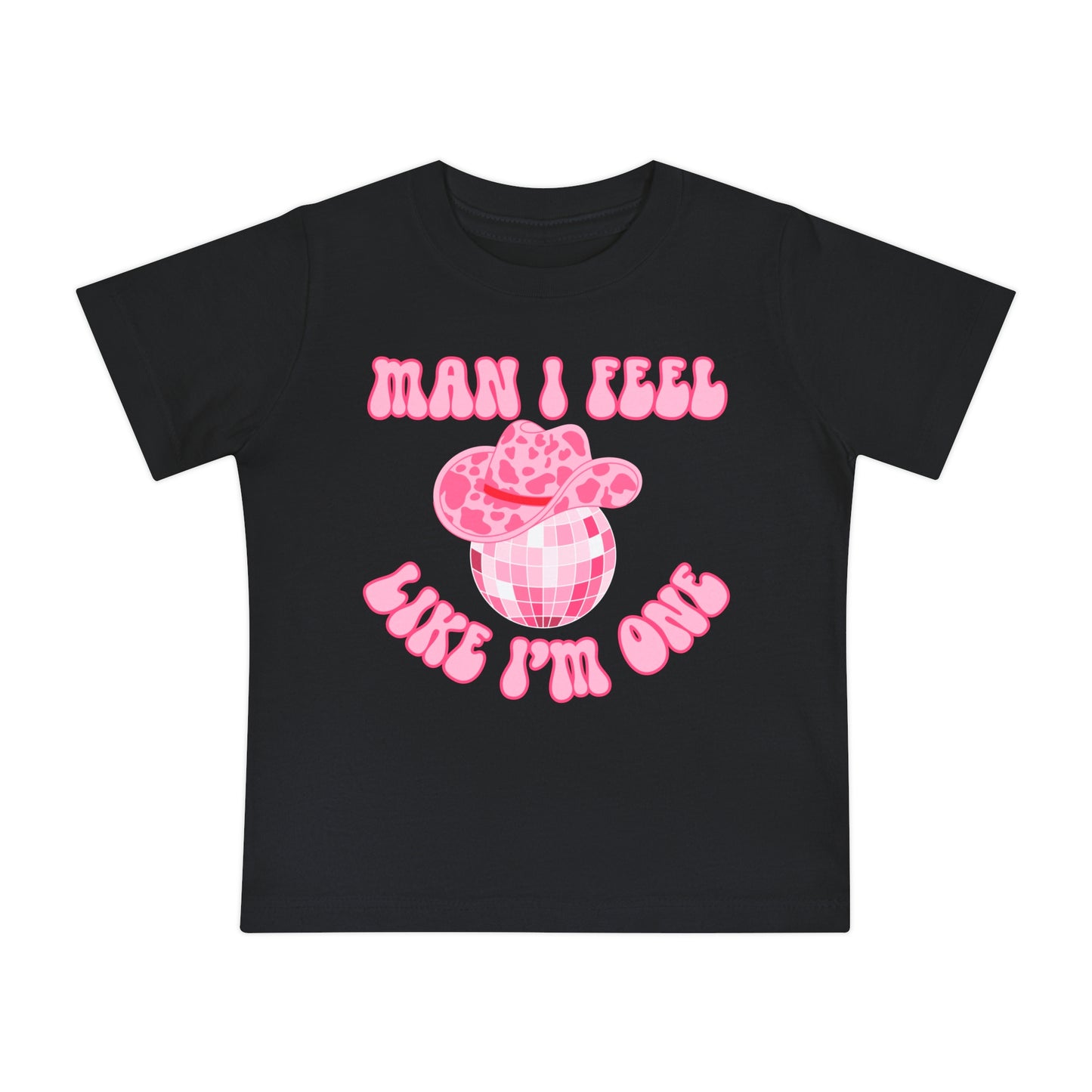 'Man I Feel Like I'm One' Cute Graphic Tee for Toddlers