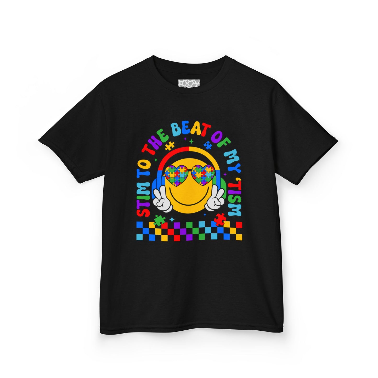 "Stim to the Beat of My tism" Kids Autism Awareness T-Shirt