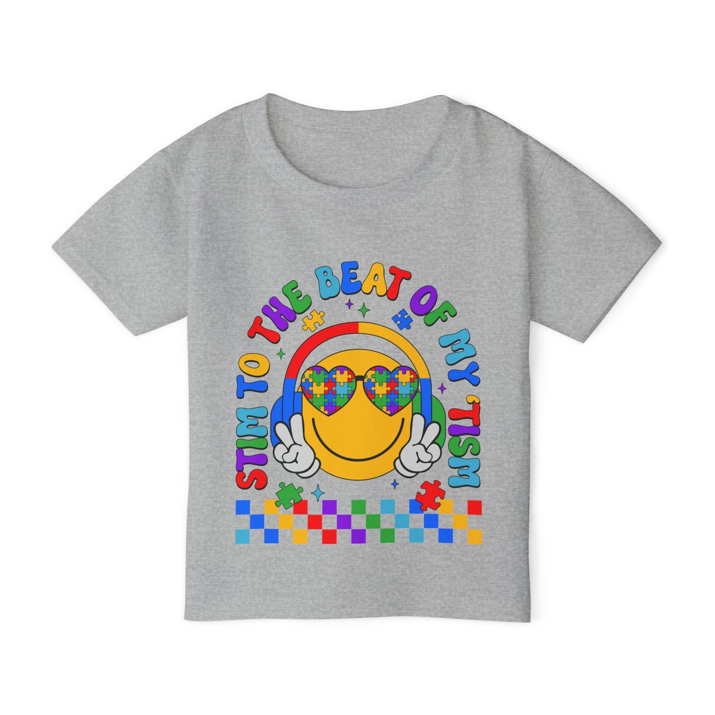 "Stim to the Beat of My 'Tism" Autism Awareness Toddler T-Shirt