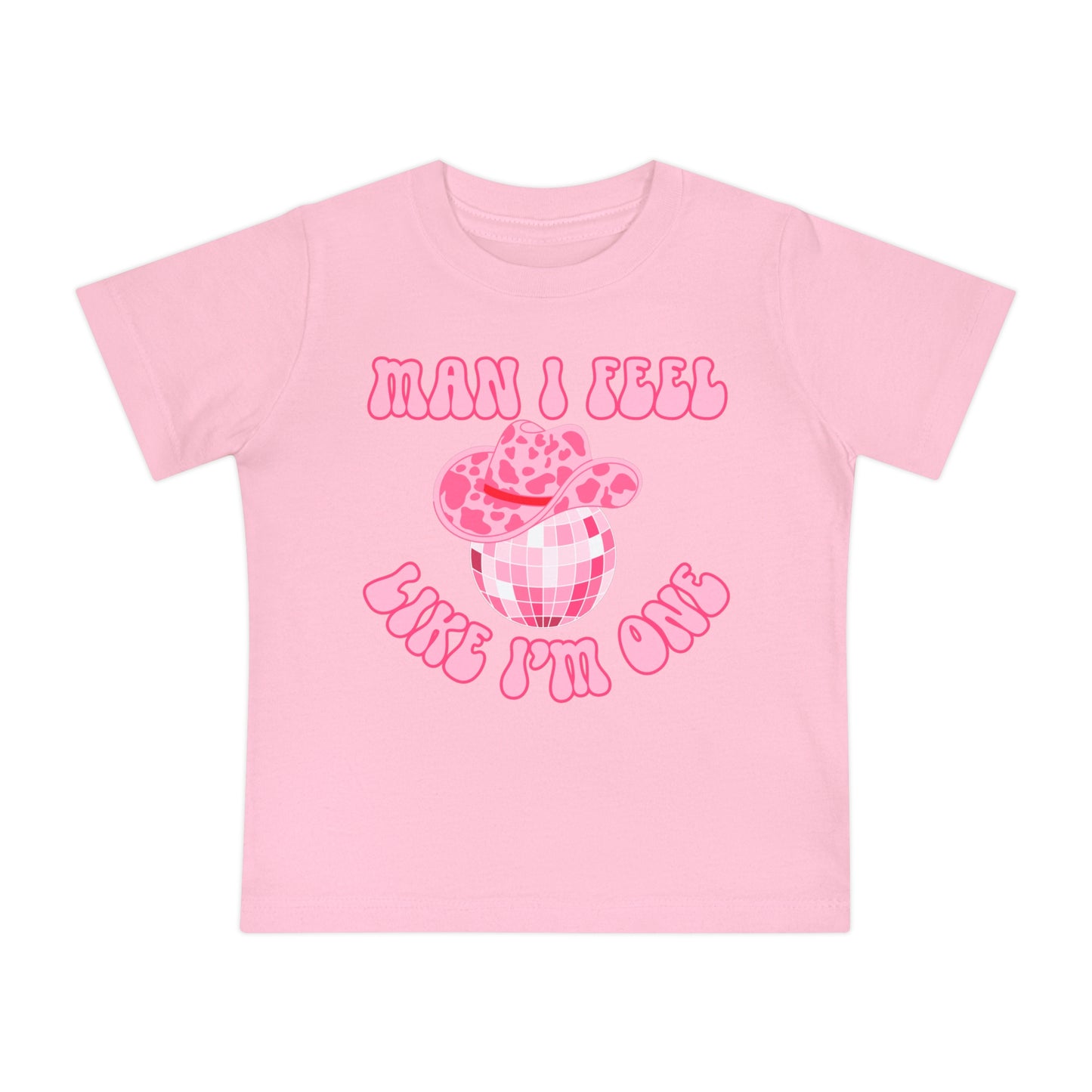 'Man I Feel Like I'm One' Cute Graphic Tee for Toddlers