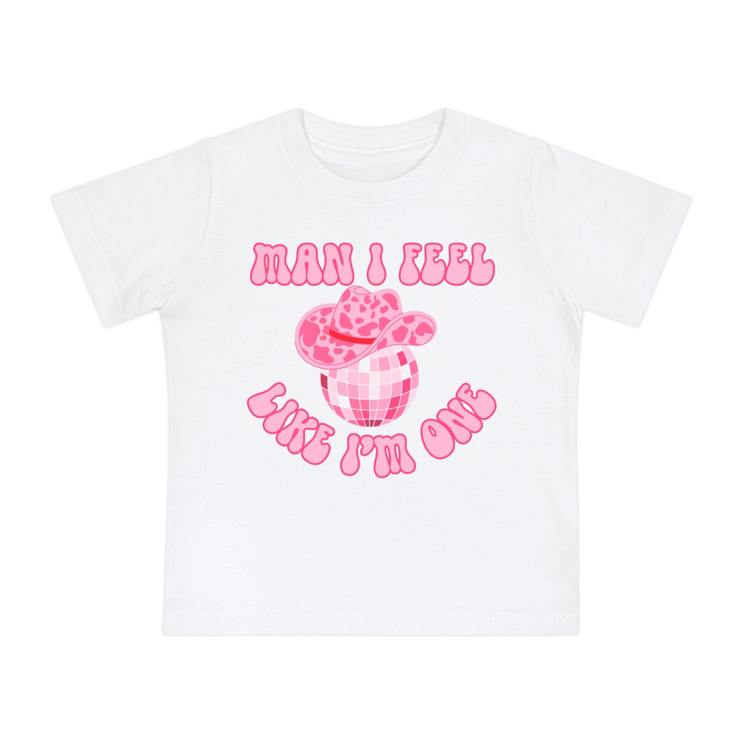 'Man I Feel Like I'm One' Cute Graphic Tee for Toddlers