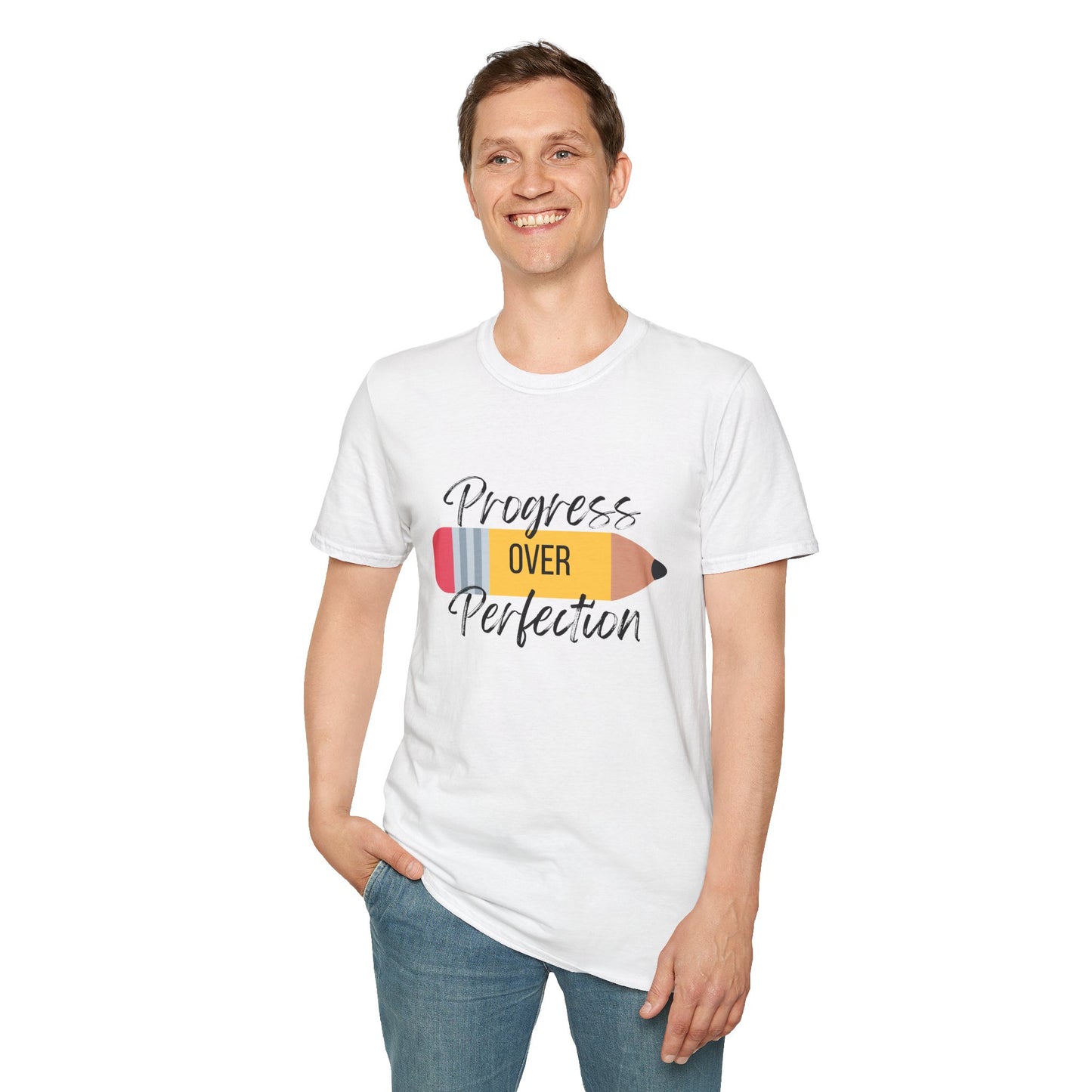 Progress Over Perfection Teacher T-Shirt