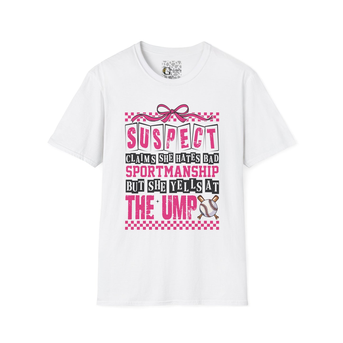 'Suspect Claims She Hates Bad Sportsmanship' T-Shirt