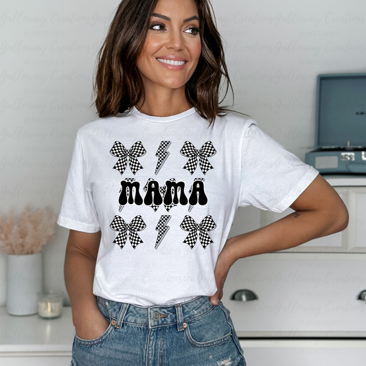 Mama Checkered T-Shirt