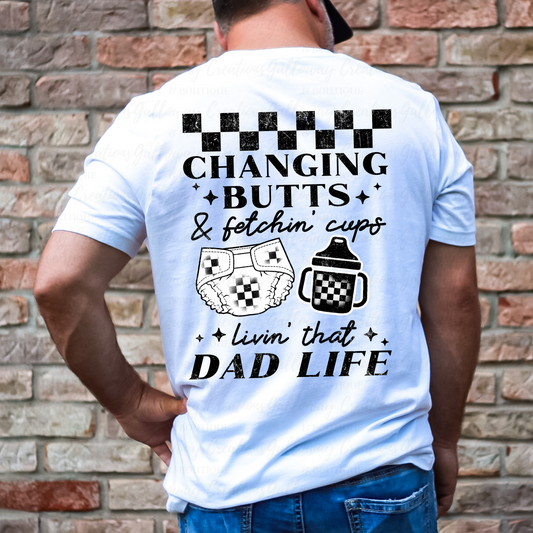 Butts & Cups Dad Life T-Shirt