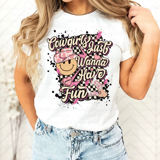 Cowgirls Just Wanna Have Fun T-Shirt