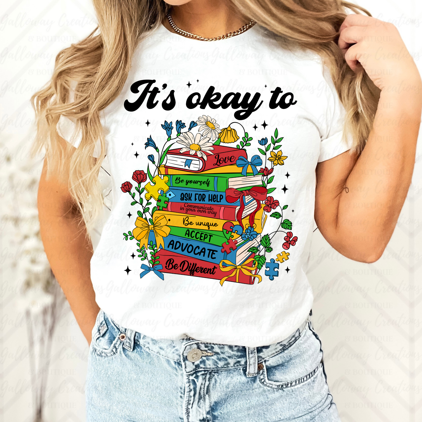 "It's Okay To" Autism Awareness T-Shirt