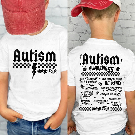 Kids Autism Awareness World Tour Design