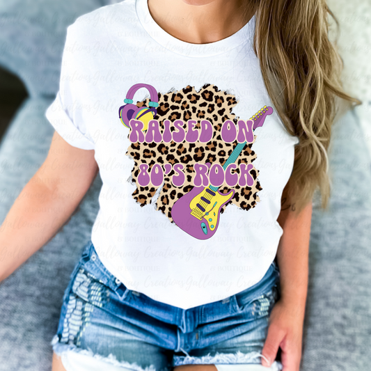 "Raised On 80's Rock" T-Shirt
