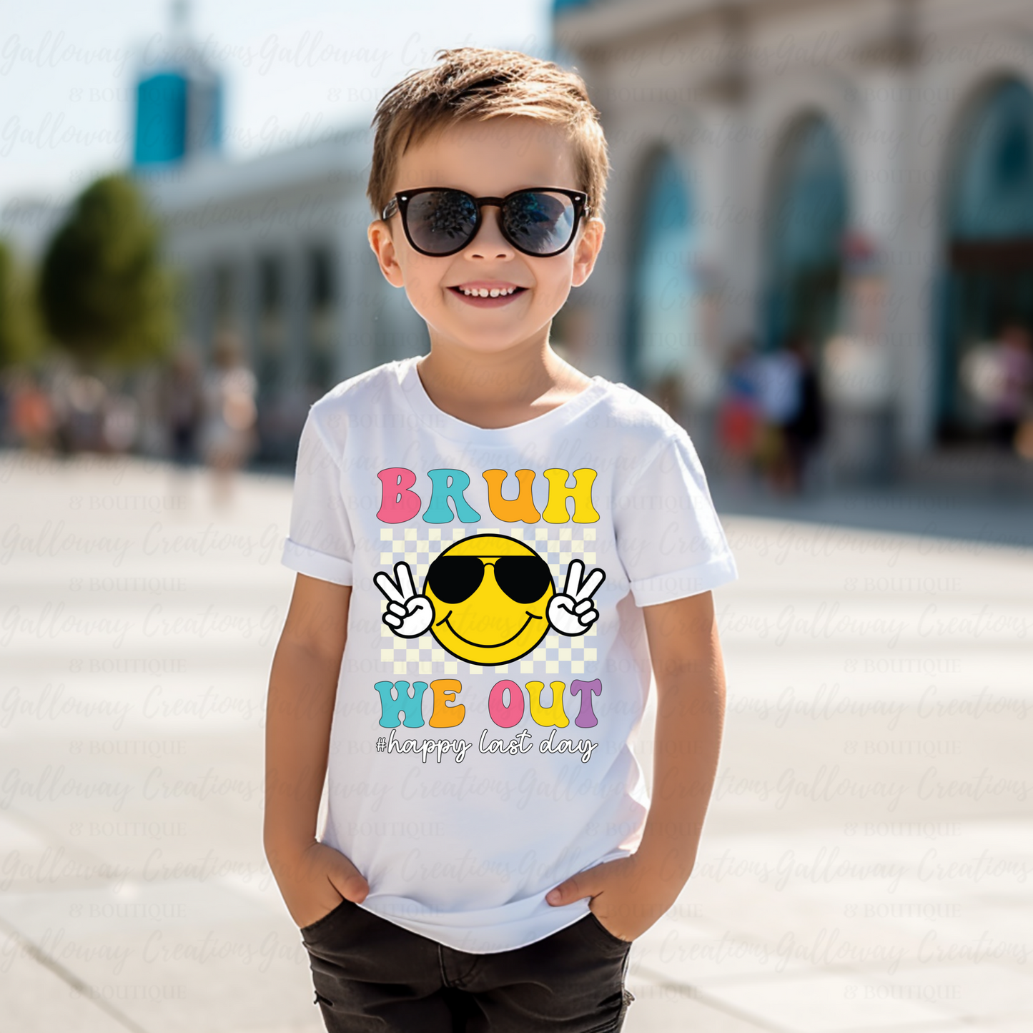"Bruh We Out" Last Day of School Kids T-Shirt