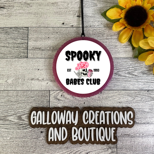 "Spooky Babes Club" Car Freshie