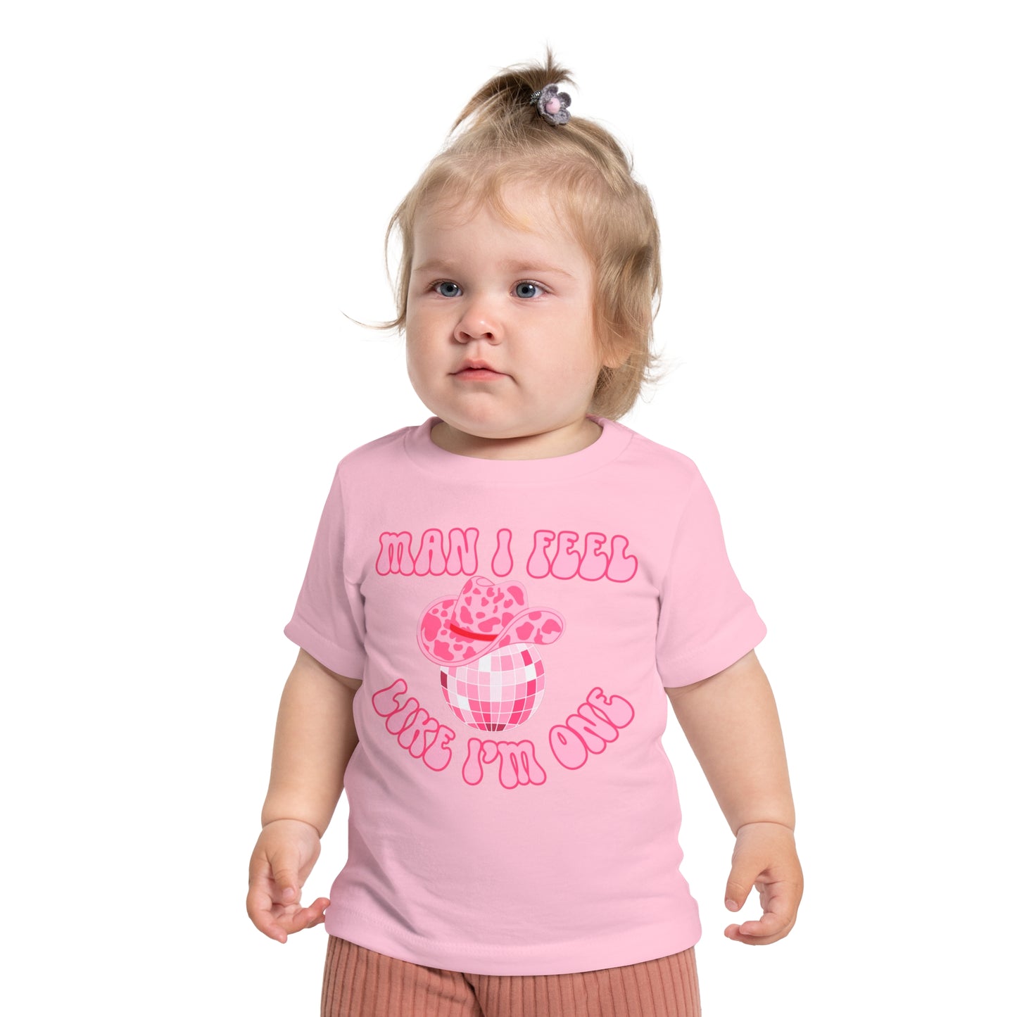 'Man I Feel Like I'm One' Cute Graphic Tee for Toddlers