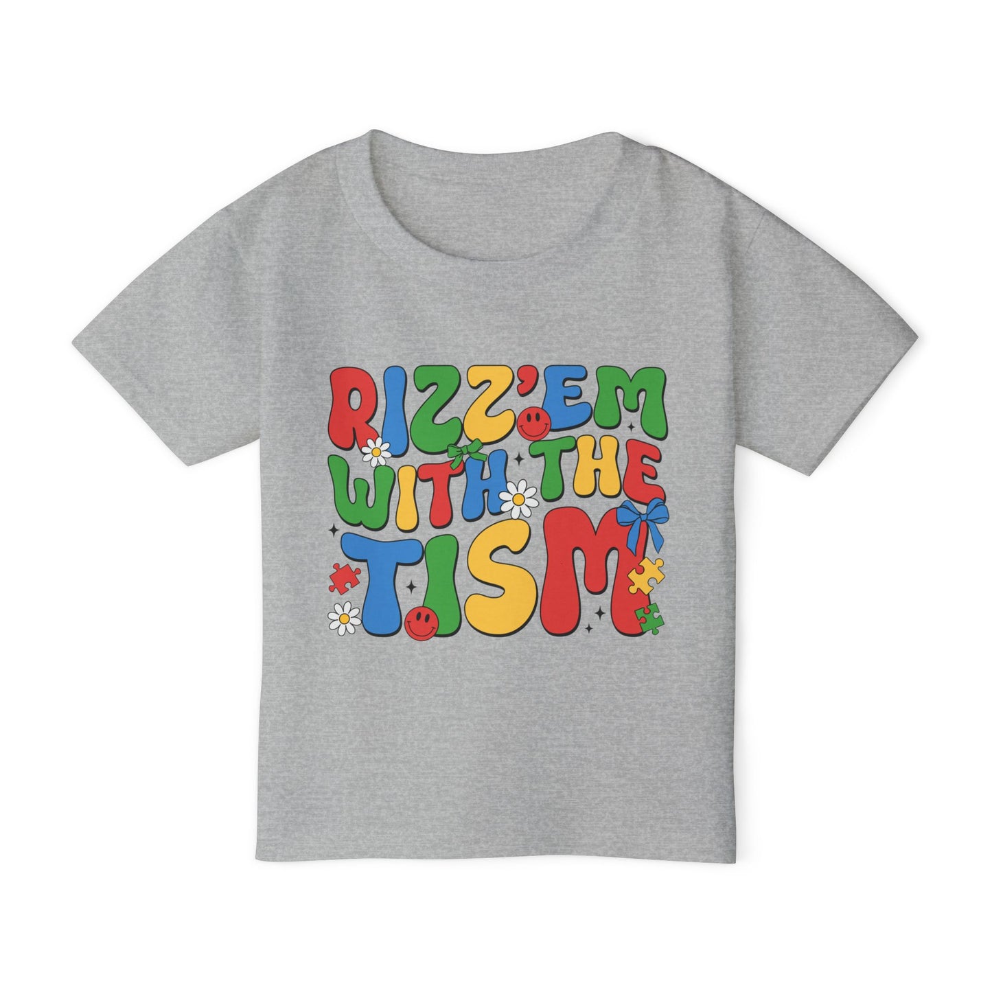 "RIZZ'EM WITH THE TISM" Autism Awareness Toddler T-Shirt