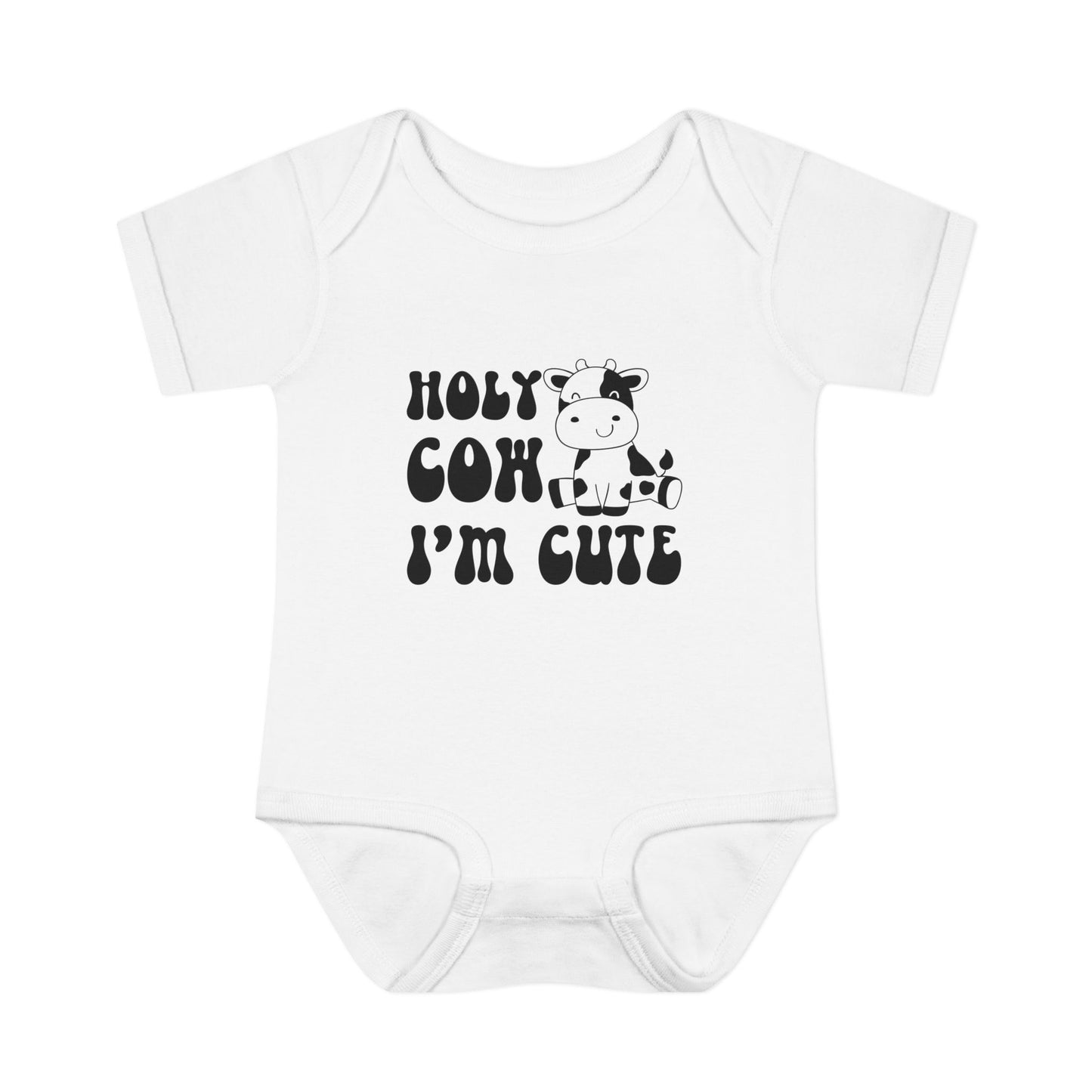 "Holy Cow I'm Cute" Baby Onesie