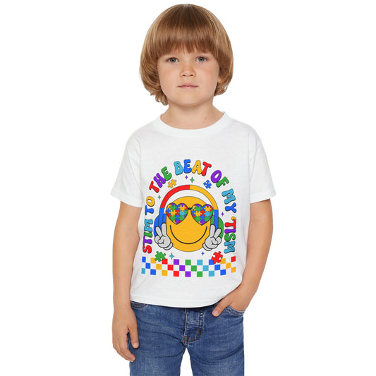 "Stim to the Beat of My 'Tism" Autism Awareness Toddler T-Shirt