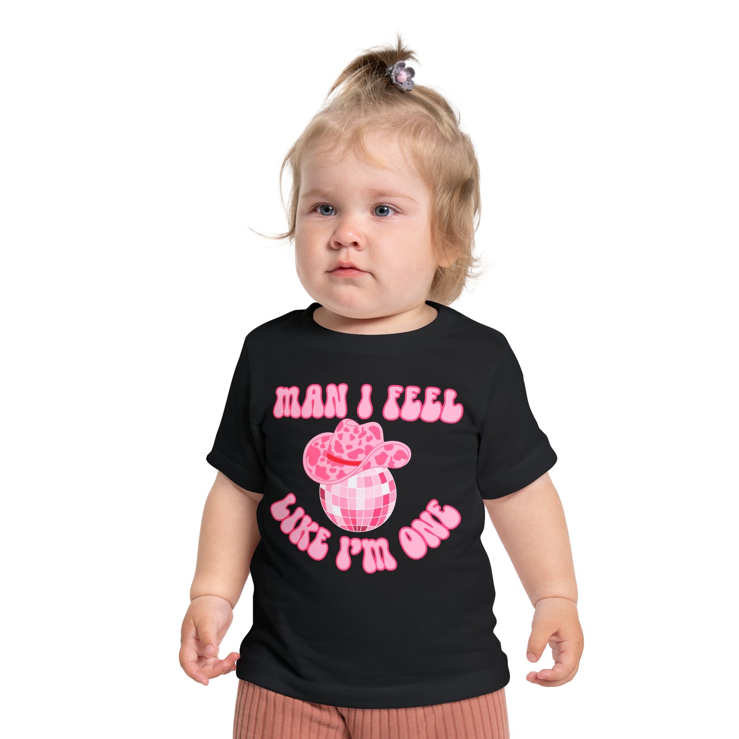 'Man I Feel Like I'm One' Cute Graphic Tee for Toddlers